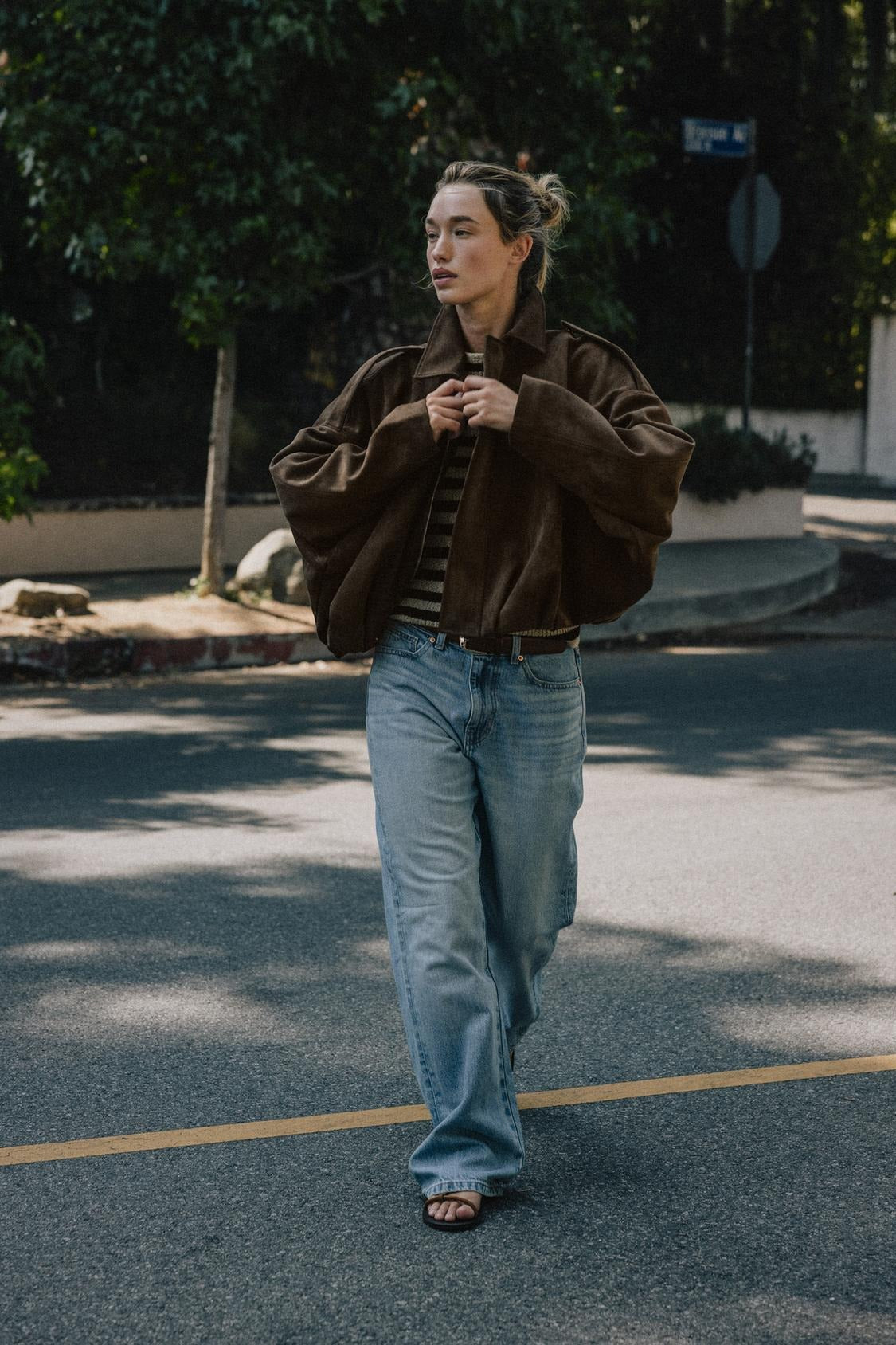 Veste Bomber Effet Daim