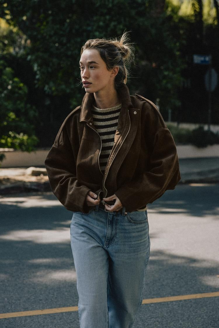 Veste Bomber Effet Daim