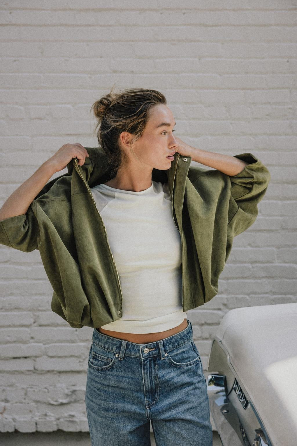 Veste Bomber Effet Daim