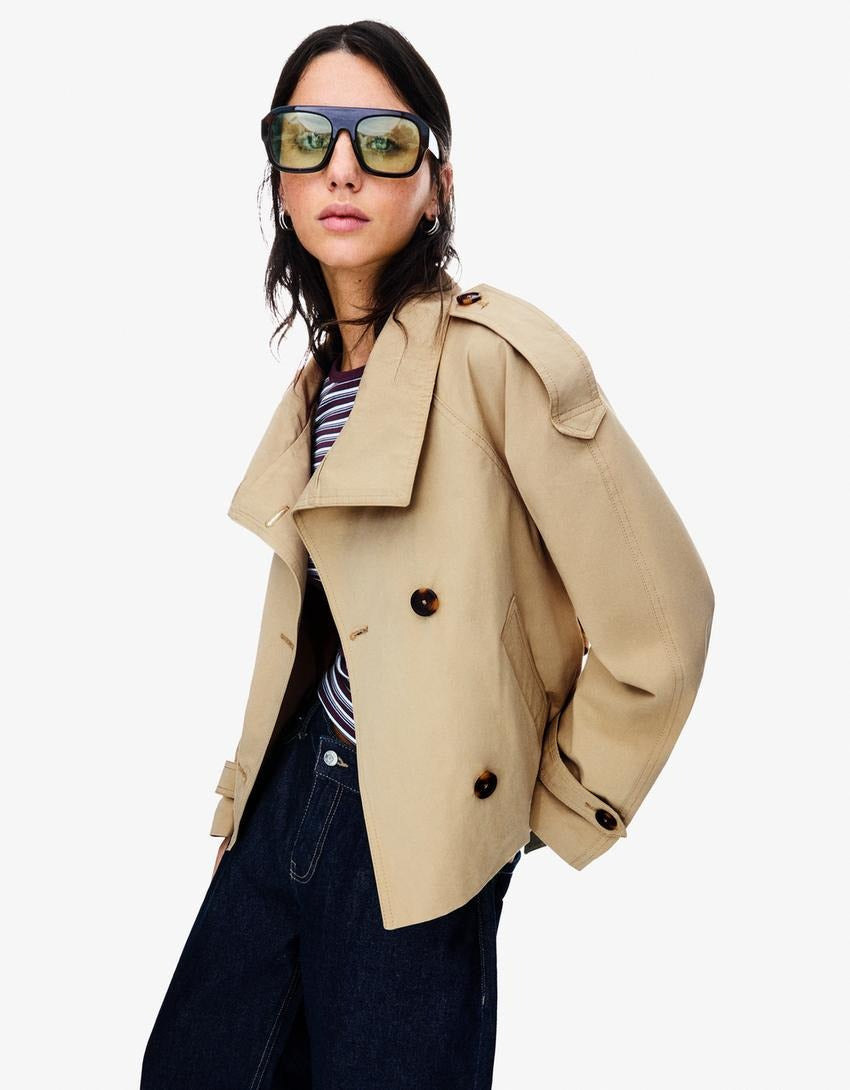 Kurze Trenchcoat