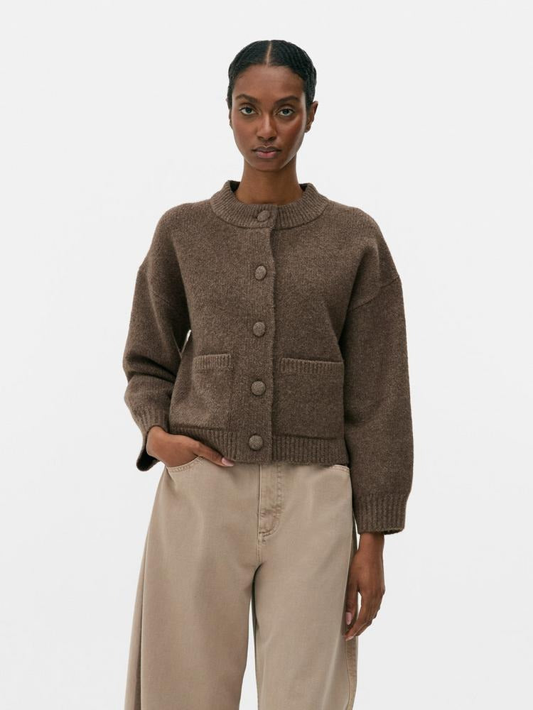 Elena – Gestrickte Bomberjacke
