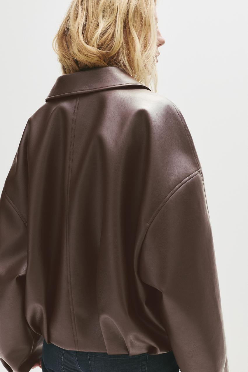 Samy - Veste bomber similicuir