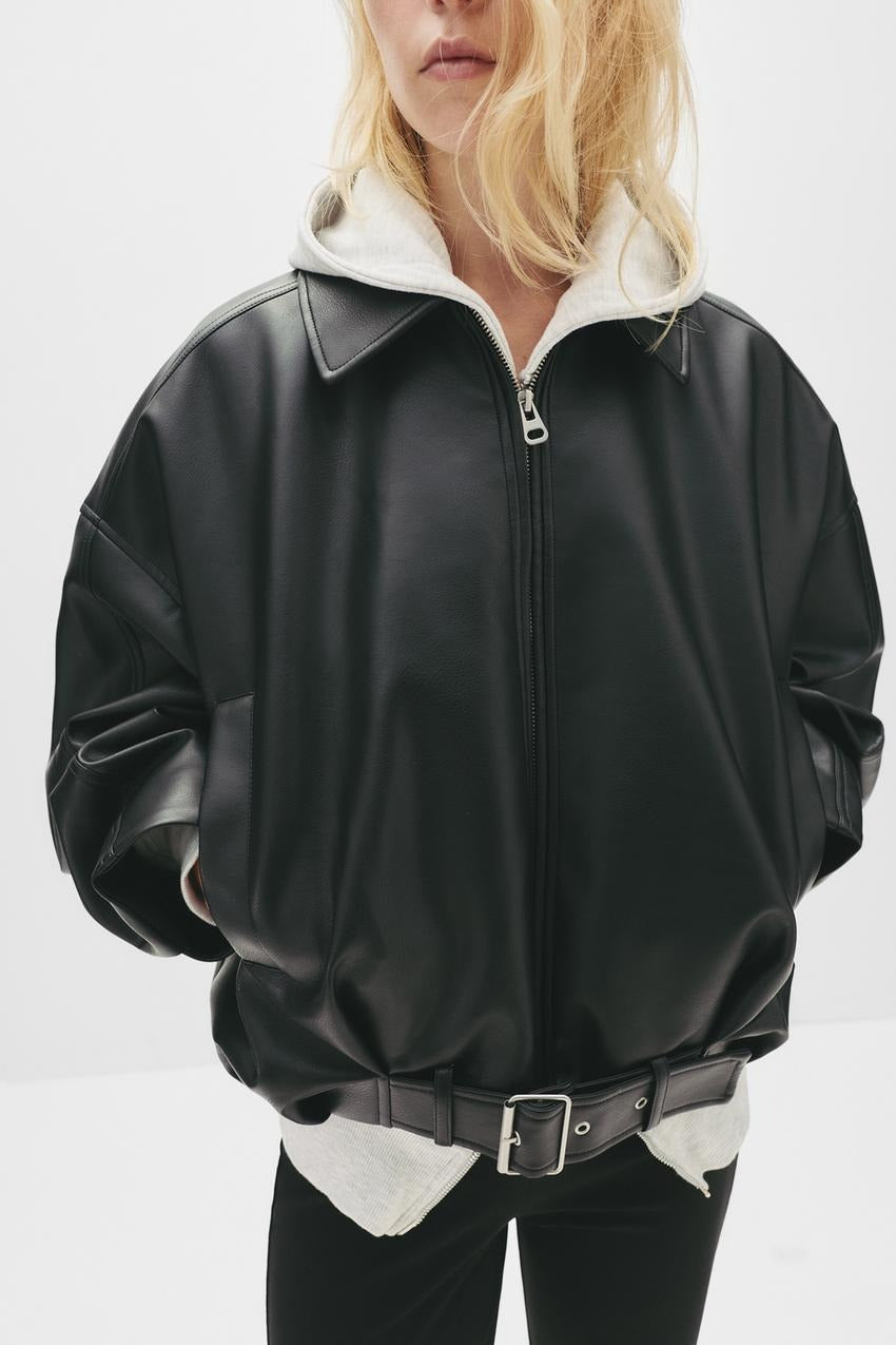 Samy - Veste bomber similicuir