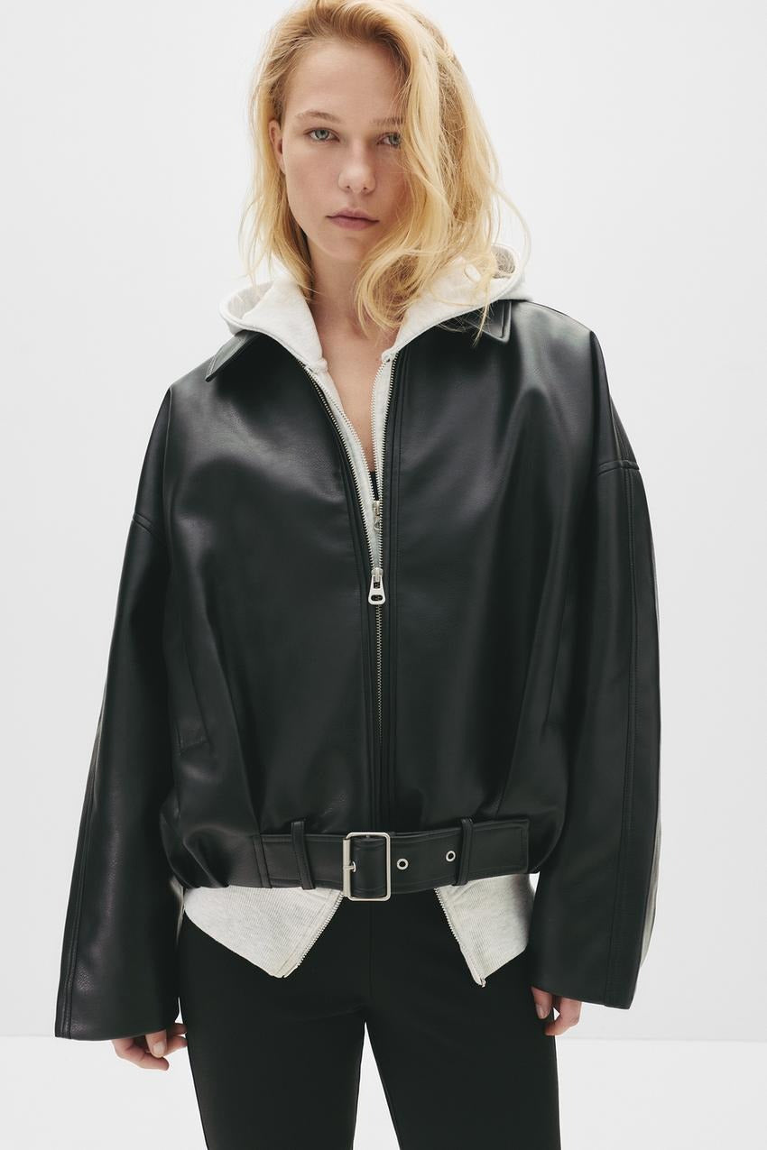 Samy - Veste bomber similicuir