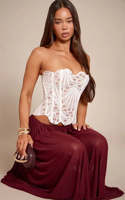 Lisa | Corset en Dentelle Florale