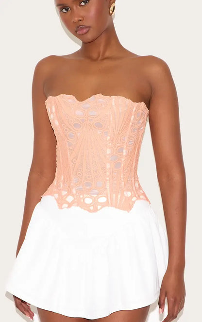 Lisa | Corset en Dentelle Florale