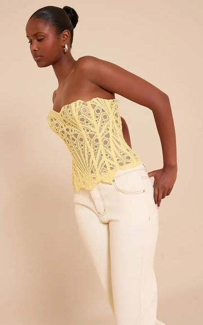 Lisa | Corset en Dentelle Florale