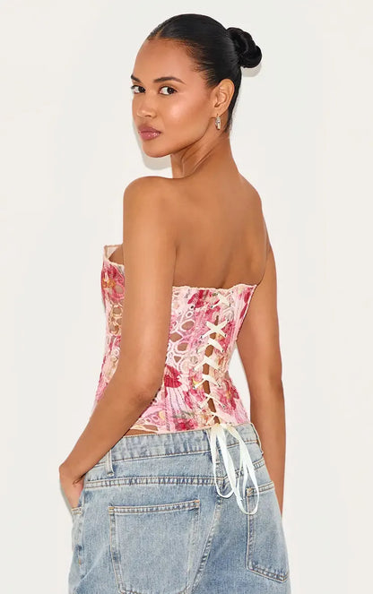 Lisa | Corset en Dentelle Florale