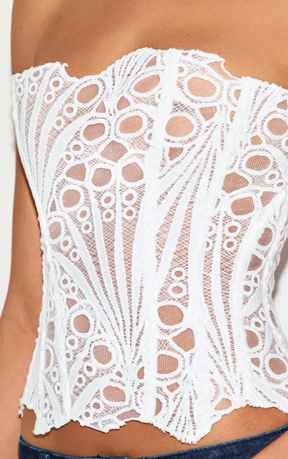 Lisa | Corset en Dentelle Florale