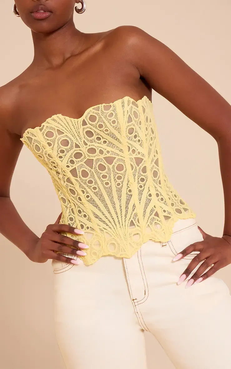 Lisa | Corset en Dentelle Florale