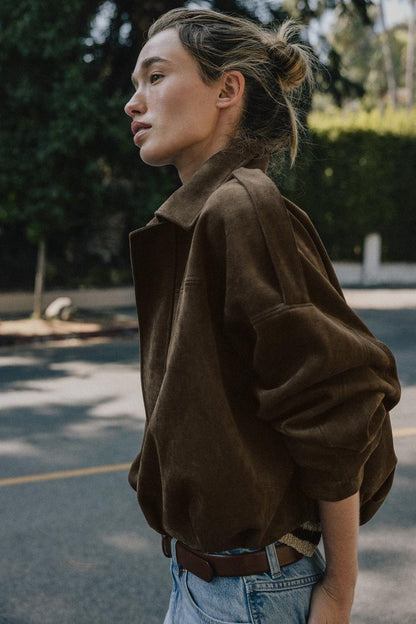 Veste Bomber Effet Daim
