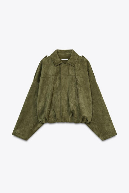 Veste Bomber Effet Daim