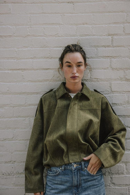Veste Bomber Effet Daim
