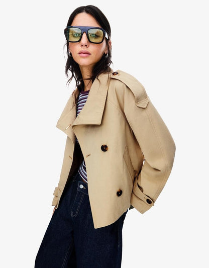 Kurze Trenchcoat
