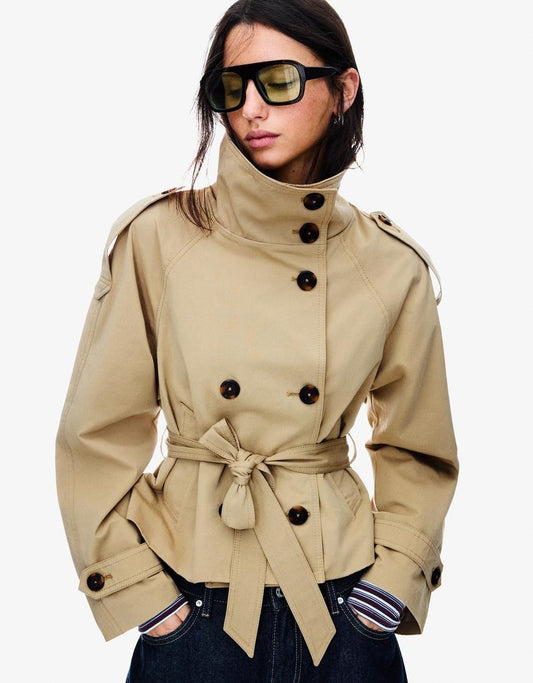 Kurze Trenchcoat