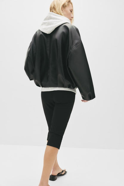 Samy – Bomberjacke aus Kunstleder